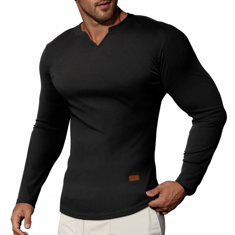 H&M+ Pullover in maglia fine - Scollo a V - A maniche lunghe - Nero