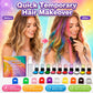 🌈 Set 12 Gessetti Coloranti Temporanei per Capelli – Applicatore a Morsetto, Lavabile con Shampoo, Senza Tintura Permanente – Per Feste, Cosplay & Foto 🎨💇