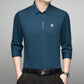 Camicia a maniche lunghe con pattina nascosta per uomo