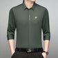Camicia a maniche lunghe con pattina nascosta per uomo
