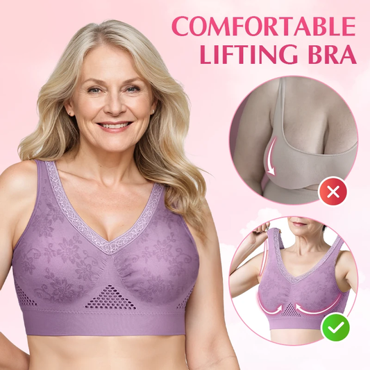 【✨1 + 1 gratis - 2 pezzi】Reggiseno a balconcino senza cuciture con sostegno elevato per donne