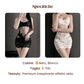 Vestito Sexy in Tulle Trasparente con Pizzo Ricamato