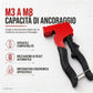🔧Pistola per inserti rivettati per tasselli per pareti cave M3-M8 – Acciaio al carbonio forgiato, fissaggi robusti resi semplici 🏠