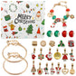 Set Bracciali Calendario dell'Avvento di Natale Fai da Te: Conto alla Rovescia di 24 Giorni