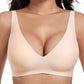 💕 Jelly Wireless Reggiseni comodi senza ferretto per donna Reggiseno push-up Reggiseni senza cuciture Reggiseni con scollo a V profondo Reggiseni per tutti i giorni