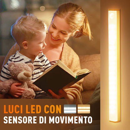 🔥Luce LED intelligente magnetica con sensore per il corpo umano