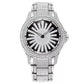 ⌚ OFFERTA A TEMPO LIMITATO: SCONTO DEL 50%! 🔥 Orologio da uomo tempestato di diamanti con quadrante girevole – Cristalli scintillanti, movimento al quarzo preciso e chiusura a farfalla ✨