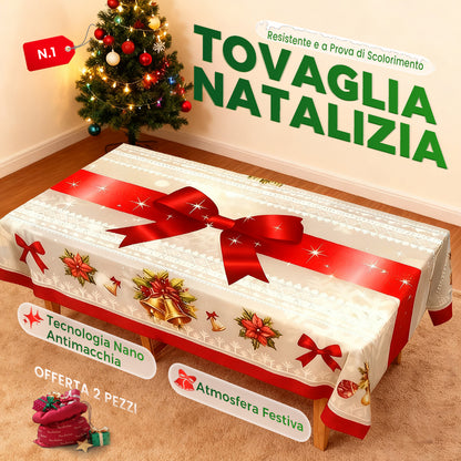 🔥Fino ad esaurimento scorte, sconto del 50%!🎉Elegante tovaglia con motivo natalizio