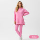 Completo alla Moda da Donna in 2 Pezzi: Felpa con Cappuccio e Pantaloni