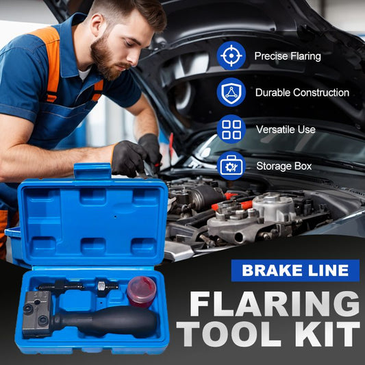 Kit Flangiatubi Professionale per Tubi Freni - Universale per Auto, Camion e Moto