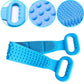 🛁🧻 50% SCONTO! Smettila di contorcerti per lavarti la schiena! Questa lunga spazzola da bagno in silicone con manico raggiunge ogni angolo, pulisce in profondità ed è più igienica di qualsiasi spugna.