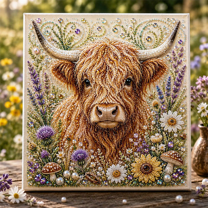 🦬✨ Highland Cow Pearl Art DIY Kit – Relaxing DIY Craft to Create Stunning Coastal Artwork (📦Buy 2 Free Shipping)