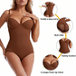 Body modellante con reggiseno | snellente arricciato - vita regolabile