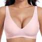 💕 Jelly Wireless Reggiseni comodi senza ferretto per donna Reggiseno push-up Reggiseni senza cuciture Reggiseni con scollo a V profondo Reggiseni per tutti i giorni