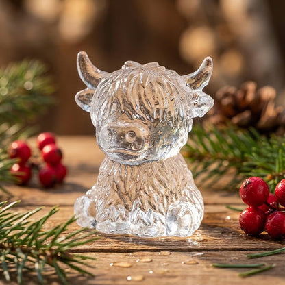 📢🔥Novità 2026 - Sconto del 50%!🐮 Mini stampo per cubetti di ghiaccio a forma di mucca delle Highlands - Simpatici cubetti di ghiaccio 3D per bevande, feste e regali