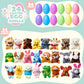 🎁🐰 -50% di sconto! 12/24/36 Uova di Pasqua pre-riempite con peluche – Sorprendi i più piccoli con uova colorate piene di adorabili mini animali