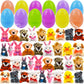 🎁🐰 -50% di sconto! 12/24/36 Uova di Pasqua pre-riempite con peluche – Sorprendi i più piccoli con uova colorate piene di adorabili mini animali