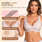 💕 Jelly Wireless Reggiseni comodi senza ferretto per donna Reggiseno push-up Reggiseni senza cuciture Reggiseni con scollo a V profondo Reggiseni per tutti i giorni