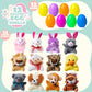 🎁🐰 -50% di sconto! 12/24/36 Uova di Pasqua pre-riempite con peluche – Sorprendi i più piccoli con uova colorate piene di adorabili mini animali