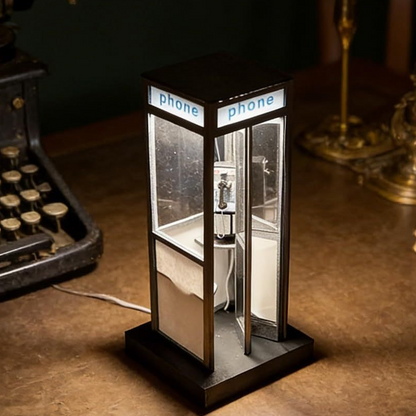 ✨Lampada d'ambiente a forma di cabina telefonica vintage