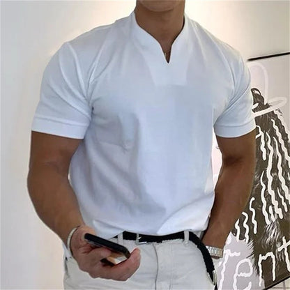 T-shirt business da uomo a maniche corte per il fitness
