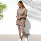Completo alla Moda da Donna in 2 Pezzi: Felpa con Cappuccio e Pantaloni