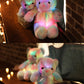 Orsacchiotto Peluche Luminoso con Luce LED Multicolore, Pupazzo Morbido per Bambini