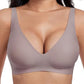 💕 Jelly Wireless Reggiseni comodi senza ferretto per donna Reggiseno push-up Reggiseni senza cuciture Reggiseni con scollo a V profondo Reggiseni per tutti i giorni