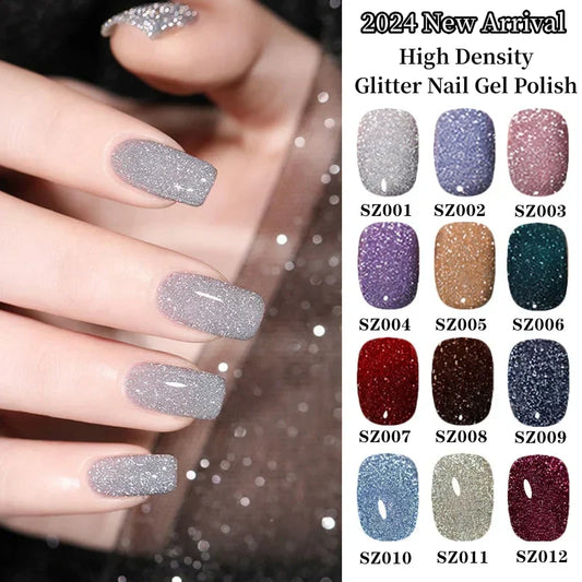 Smalto Gel con Glitter ad Alta Densità