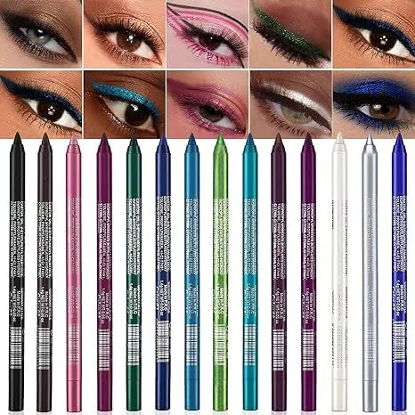 Set da 14 Pezzi di Eyeliner in Gel Impermeabili