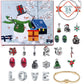 Set Bracciali Calendario dell'Avvento di Natale Fai da Te: Conto alla Rovescia di 24 Giorni