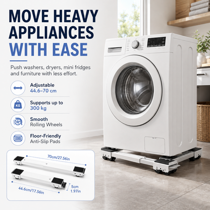 🔥 VENDITA HOT 2026 + 50K+ VENDUTI! Staffa a Rulli Easy Move per Mobili Pesanti – Portata 300 kg, lunghezza regolabile e tappetini antiscivolo. Sposta mobili pesanti senza graffiare il pavimento e risparmia sulle riparazioni. 🛠️🪑💨