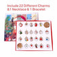 Set Bracciali Calendario dell'Avvento di Natale Fai da Te: Conto alla Rovescia di 24 Giorni
