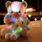 Orsacchiotto Peluche Luminoso con Luce LED Multicolore, Pupazzo Morbido per Bambini