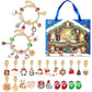 Set Bracciali Calendario dell'Avvento di Natale Fai da Te: Conto alla Rovescia di 24 Giorni