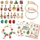 Set Bracciali Calendario dell'Avvento di Natale Fai da Te: Conto alla Rovescia di 24 Giorni