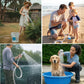 Doccia portatile per campeggio con pompa dell'acqua