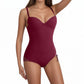 Body modellante con reggiseno | snellente arricciato - vita regolabile