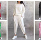 Top a maniche lunghe con scollo rotondo ＆ Pantaloni 2 pezzi