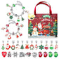 Set Bracciali Calendario dell'Avvento di Natale Fai da Te: Conto alla Rovescia di 24 Giorni