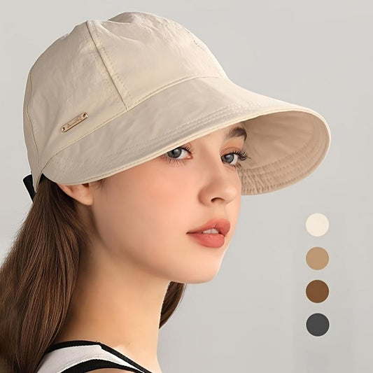Cappello parasole da donna con visiera a tesa larga