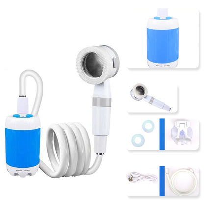 Doccia portatile per campeggio con pompa dell'acqua