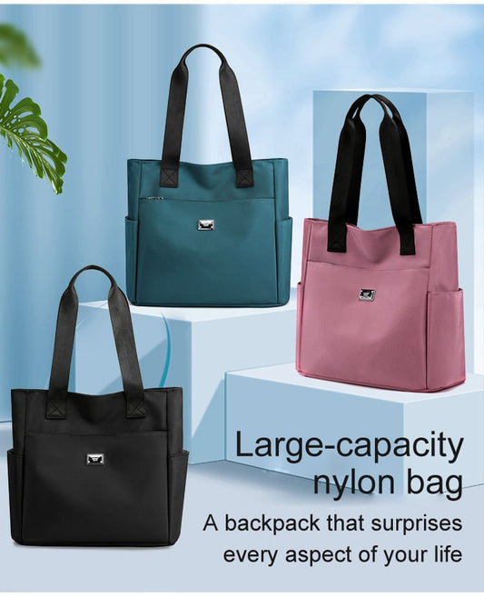 Borsa a tracolla in nylon multi tasche ad alta capacità e resistente all'acqua