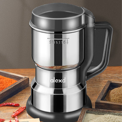 🎁✨ PROMO -50%! Piccolo macinino elettrico per uso domestico – Alta e bassa potenza, acciaio inox 316, motore in rame da 400 W, compatto e silenzioso 36-45 dB 🔥
