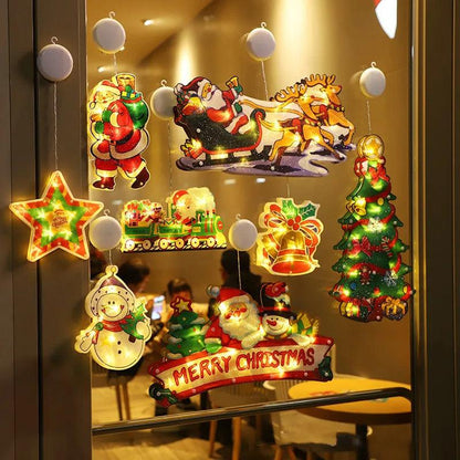 🧑‍🎄Saldi natalizi 50% DI SCONTO🎄✨Luci natalizie da appendere alla finestra