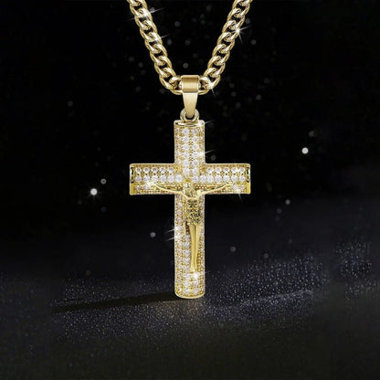 📢📢50% DI SCONTO!!✝️Collana con ciondolo crocifisso di Ges