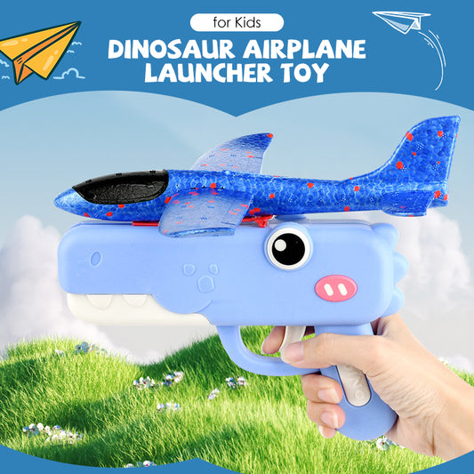 Giocattolo Lanciatore di Aerei a Forma di Dinosauro per Bambini