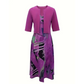 Completo elegante da donna in due pezzi: cardigan corto leggero e abito senza maniche