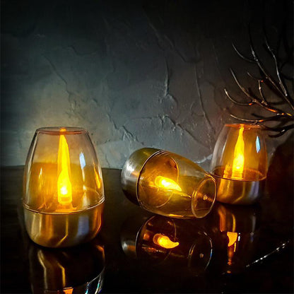 🕯️Candeline a energia solare per esterni, senza fiamma, con effetto tremolante, lampada da tavolo a LED impermeabile IP65 con sensore crepuscolare