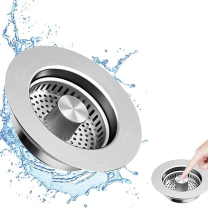🎁Offerta Imperdibile🔥Filtro e Tappo per Scarico Lavandino da Cucina